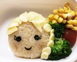 不器用なのでコレが限界！エルサおにぎり作り方7写真