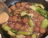 青梗菜と肉団子の中華風♪作り方12写真