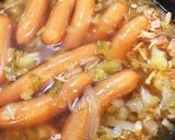キャベツたっぷりウインナー煮作り方8写真