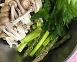 大葉とアスパラとしめじの甘辛肉巻き作り方2写真