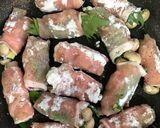 大葉とアスパラとしめじの甘辛肉巻き作り方5写真