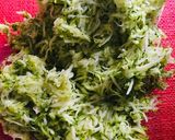 お好み焼き感覚で、ズッキーニタコスの皮作り方1写真