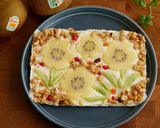 冷たいおやつ、キウイ花のヨーグルトバーク作り方6写真
