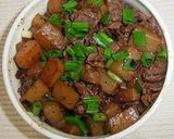 牛バラ肉と蒟蒻のスジコン風作り方4写真