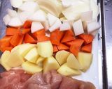 鶏ササミと枝豆のタップリ野菜ミルクスープ作り方1写真