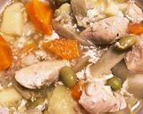 鶏ササミと枝豆のタップリ野菜ミルクスープ作り方4写真