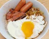 納豆ウインナーごはん♬時短丼♥簡単朝食作り方47写真