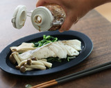 タラと豆苗のヘルシー蒸し　中華風万能だれ作り方7写真
