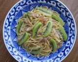 ベーコンとキウイのパスタ作り方4写真