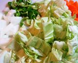 簡単　ウインナーの具沢山コンソメスープ作り方1写真