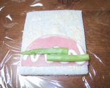 お弁当にღくるくるロールサンドღ作り方5写真