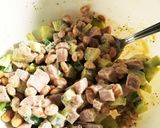 魚肉ソーセージときゅうりの大豆サラダ作り方2写真