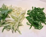 セロリとピーマンのきんぴら作り方1写真