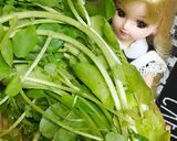 リカちゃん♡クレソンと帆立のごま油炒めЖ作り方2写真