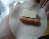 ポークビッツで作るチーズ入り揚げ餃子作り方2写真
