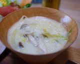 キャベツとベーコンの牛乳スープ作り方6写真