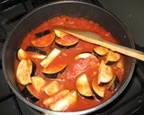 なすトマトのチーズパスタ（ポモドーロ）作り方4写真