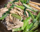 小松菜ときのこの和風醤油マヨ和え*+作り方7写真