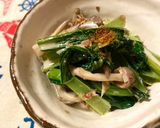 小松菜ときのこの和風醤油マヨ和え*+作り方9写真