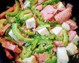 簡単！ゴーヤと高野豆腐とスパムの味噌炒め作り方11写真