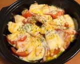 超簡単＊カボチャとトマトのホットサラダ作り方7写真