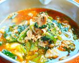 熟成肉とほうれん草のソース煮込み作り方2写真