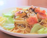 ベーコンと春キャベツの塩昆布パスタ作り方3写真