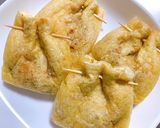 油揚げの納豆キムチ包み作り方5写真