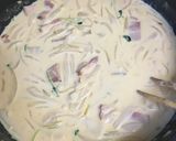 豆苗の豆乳クリームパスタ作り方4写真