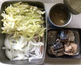 サバ缶キャベツとオートミールの重ね焼き♪作り方1写真
