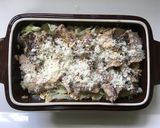 サバ缶キャベツとオートミールの重ね焼き♪作り方3写真