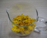 電子レンジで作る★大葉入り菊花茶作り方4写真