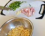 簡単♪とうもろこしのチャーハン作り方1写真