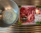 【漬けおき】ラム肉ともやしの炒め物作り方1写真