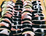 ナス×豚肉の味噌マヨチーズ焼き作り方1写真