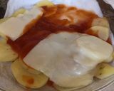 じゃがいもとナポリタンソースのチーズ焼き作り方5写真