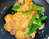 トマト、スナップえんどうと卵のマヨ焼き作り方10写真