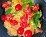 トマト、スナップえんどうと卵のマヨ焼き作り方11写真