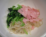 小松菜ともやしの簡単和え物☆中華風作り方3写真