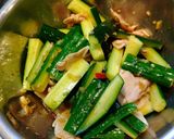 きゅうりと豚ばら肉の中華サラダ作り方3写真