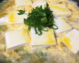 ネギと豆腐の卵とじ作り方3写真