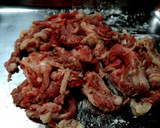 牛肉とナスともやしの炒めもの 塩味作り方1写真