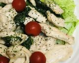 鶏むね肉の生バジル＆バター炒め作り方4写真