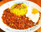残ったキーマカレーでチーズパスタ作り方5写真