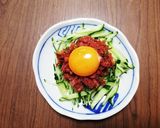 コンビーフde生ユッケ風作り方4写真