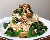 つる菜としめじのごま和え作り方6写真