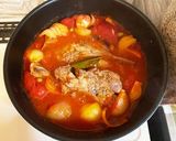 簡単ヘルシー☆骨付きラムのトマト煮込み作り方8写真