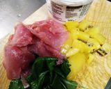 キウイフルーツと生ハムの冷製パスタ作り方1写真