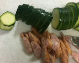 ズッキーニとミックス豆のカレー炒め作り方1写真