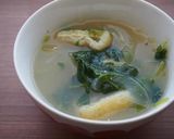 三つ葉と玉ねぎの味噌汁♪作り方6写真